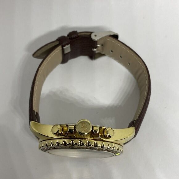 Michael Kors Everest MK5874 Women's Brown Leather Analog Dial Quartz Watch EY676 - Picture 8 of 12